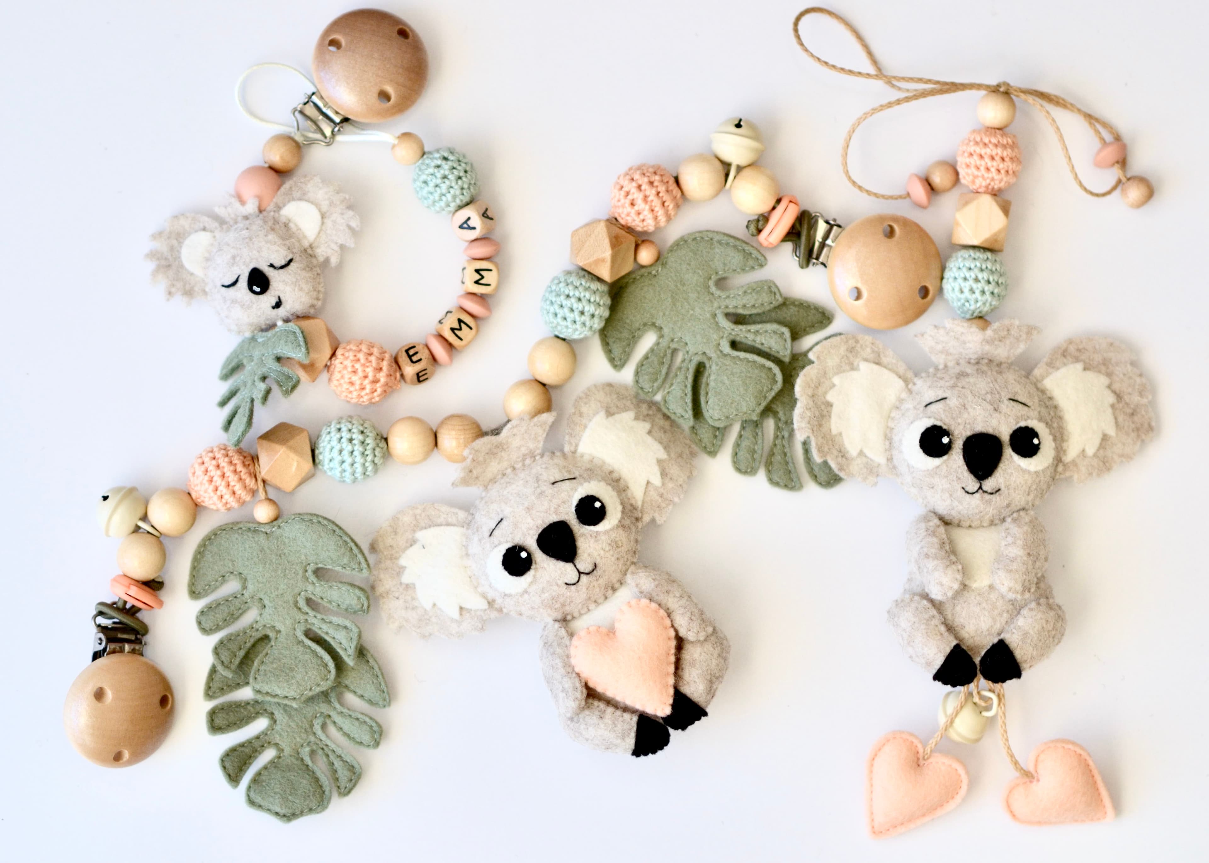 Geschenkset Koala MaxiCosi und Schnullerkette