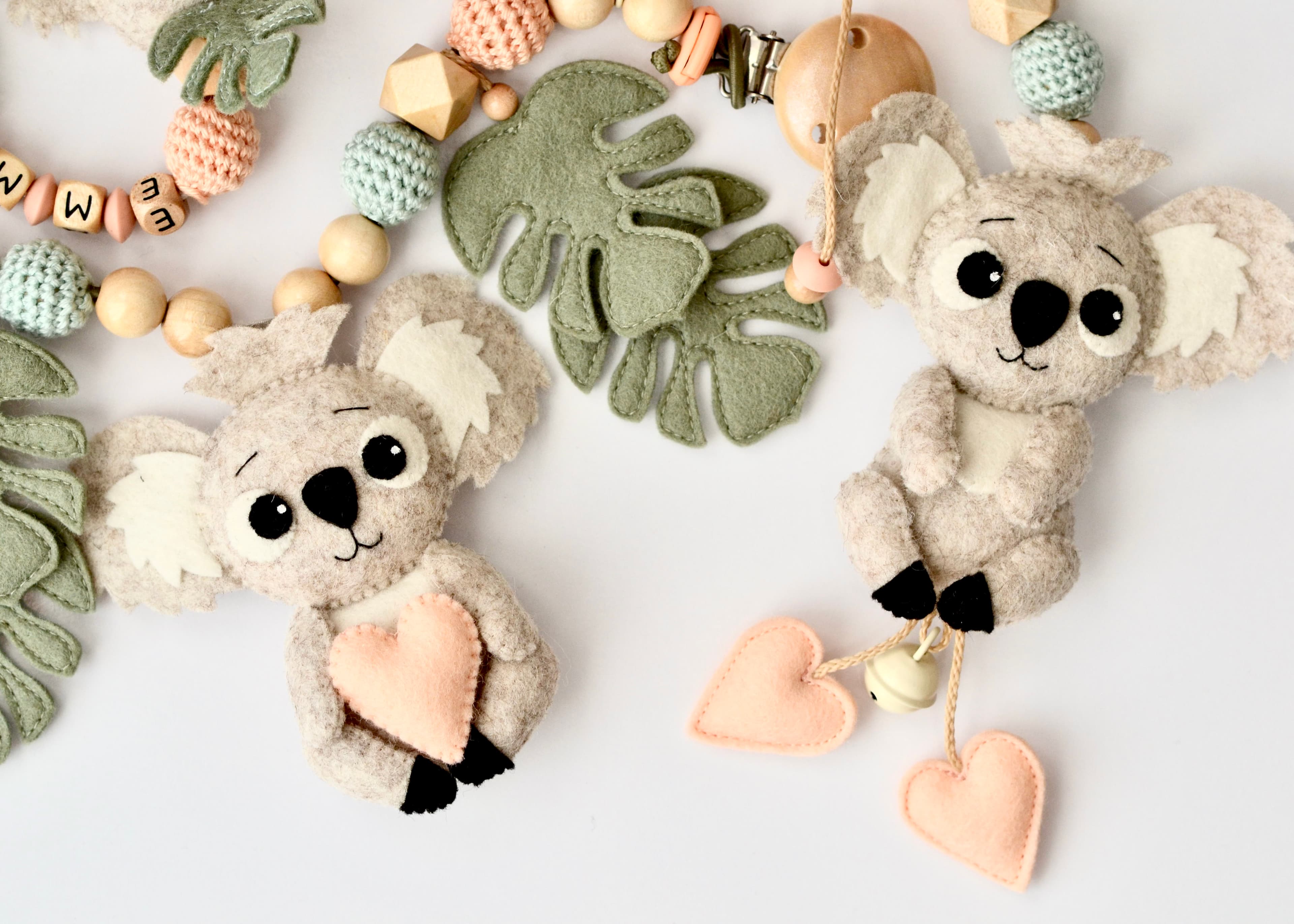 Geschenkset Koala MaxiCosi und Schnullerkette - 3